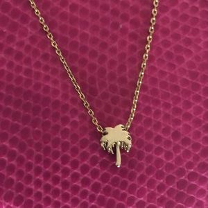 Lucky Brand mini Palm tree necklace